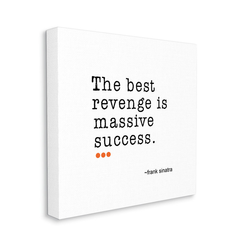 36" x 36" White Canvas Motivational Quote Wall Art