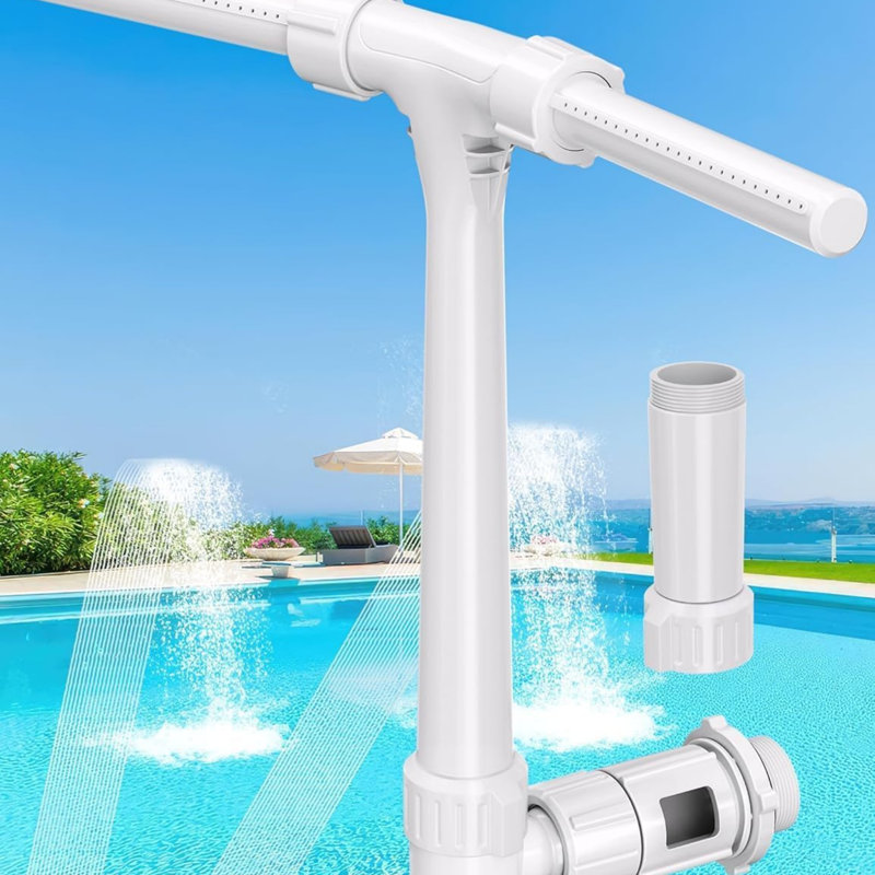 Upgrade Your Pool Experience: 2025 Height Adjustable Dual Spray Pool Fountain With 360° Rotating Waterfall For Above Ground And In-Ground Pools - Perfect For Summer Cooling And Relaxation