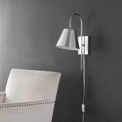 Rhoeva Iron Plug-in Flush Mounted Sconce