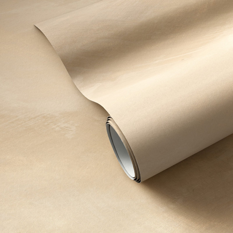 Limewash Terralon Wallpaper Roll by FH Art Studio, White/Neutral