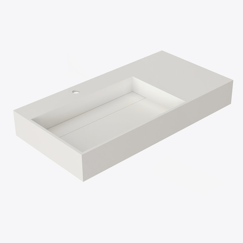 Stone Resin Solid Surface Bathroom Vanity Basin Sink