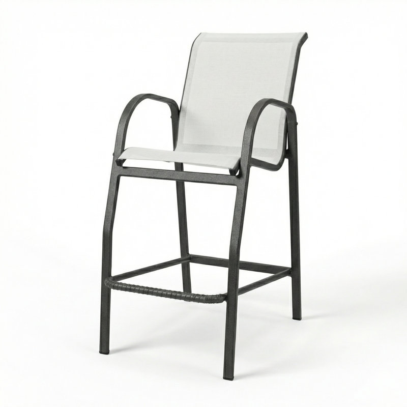 Tabouret de bar, Blanc / gris anthracite