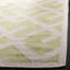 Crawford Hand Woven Flat Weave Wool/Cotton Geometric Rug in Ivory/Light green-17572013