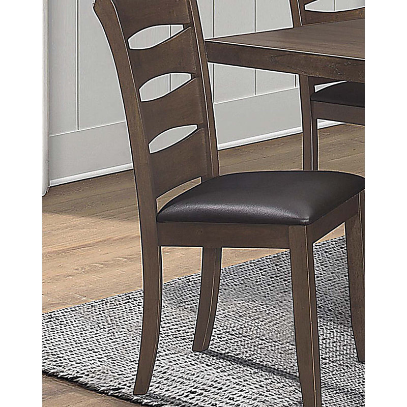 Chaises de salle à manger en bois brun, ensemble de 2