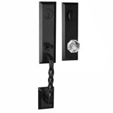 Bravura 915-925 Active Jacksonville Handleset with Bancroft Knob in Matte Black