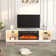 Jutin TV Stand for TVs up to 80" with Electric Fireplace Included