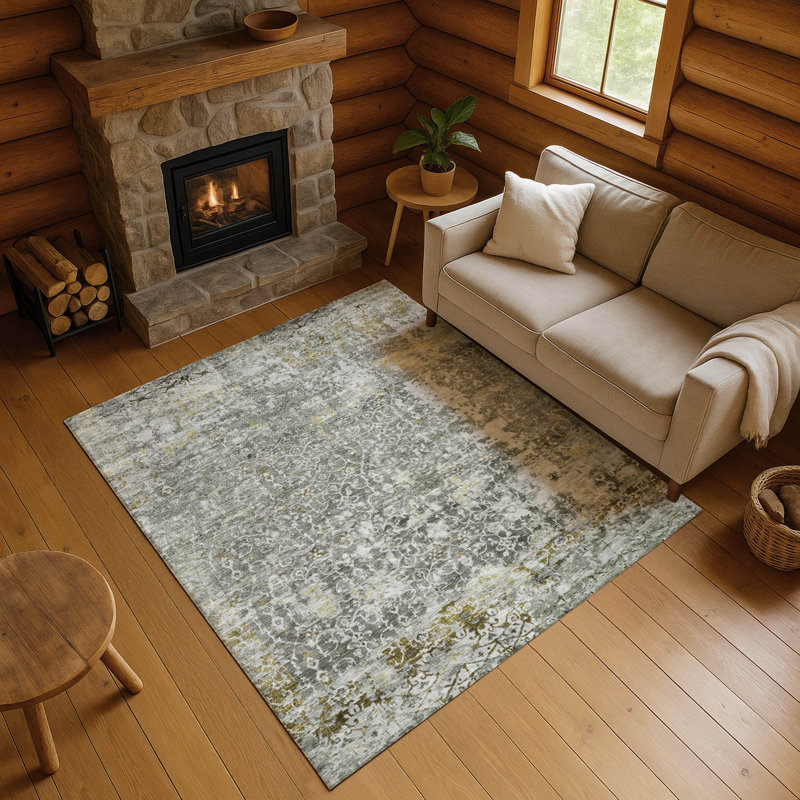 Tapis en treillis de qualité supérieure lavable à la machine AMF1752, Rectangulaire 8 pi x 10 pi