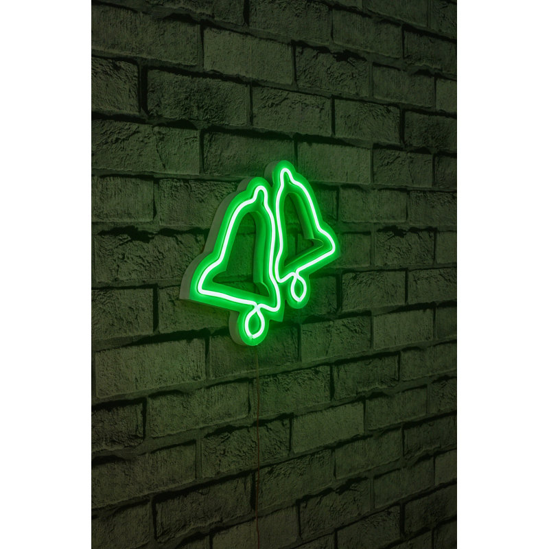 Éclairage décoratif en plastique à DEL, Vert