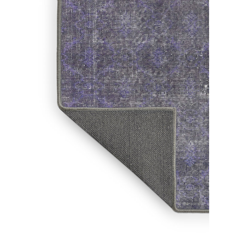 Tapis de zone bleu ardoise contemporaine, Rectangle 5 pi x 7 pi