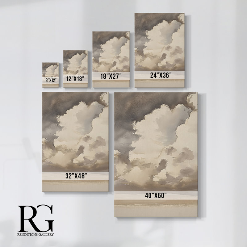 Toile tendue avec châssis paysage XLII - prête à être accrochée, H 27 po x l 18 po