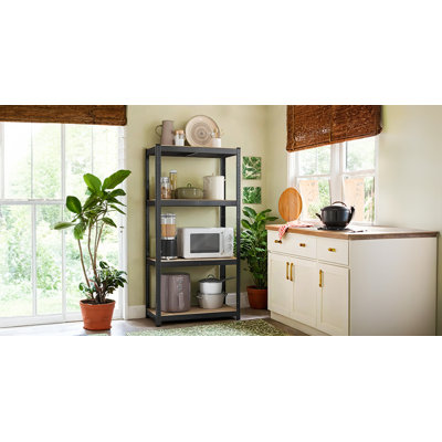 80cm W Steel Height -Adjustable Shelving Unit