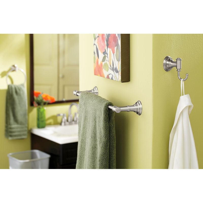 Ellsworth Wall Mounted Robe Hook, Brushed Nickel