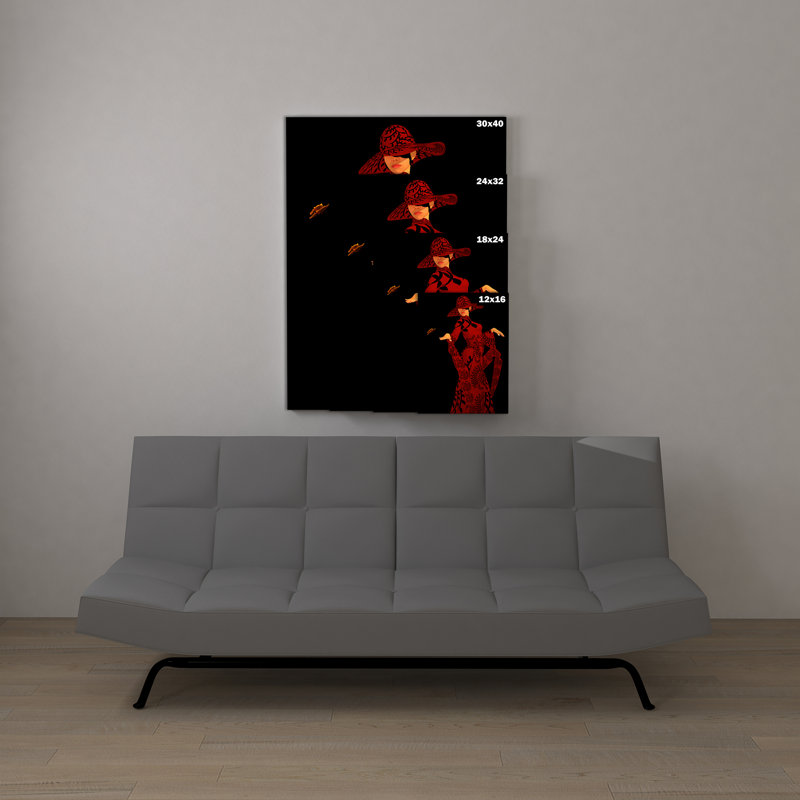 « love of style africain american », reproduction d’impression sur toile, H 16 po x l 12 po x P 1,5 po