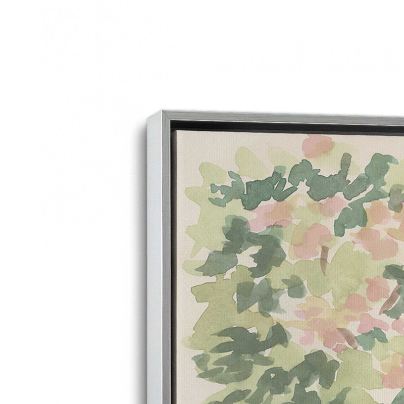 Reproduction d'art sur toile, Cadre flottant sans passe-partout, Argent argent, H 30 po x l 20 po