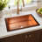  33" Hammered Copper Kitchen Sink, Drop-In Kitchen Sink Single Bowl – Handcrafted Sink, Premium Kitchen Sinks, Antique Finish, Fits Drop-In Sinks & Undermount Sink Styles