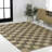 Nigel Modern Farmhouse Woven Jute Checkerboard Natural/Brown Rug-863963059