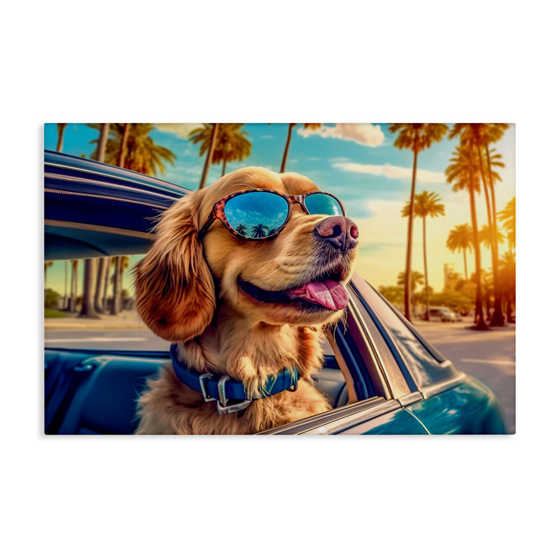 «Cool Puppy Summer Sunset», conception par Image World, H 16 po x l 24 po
