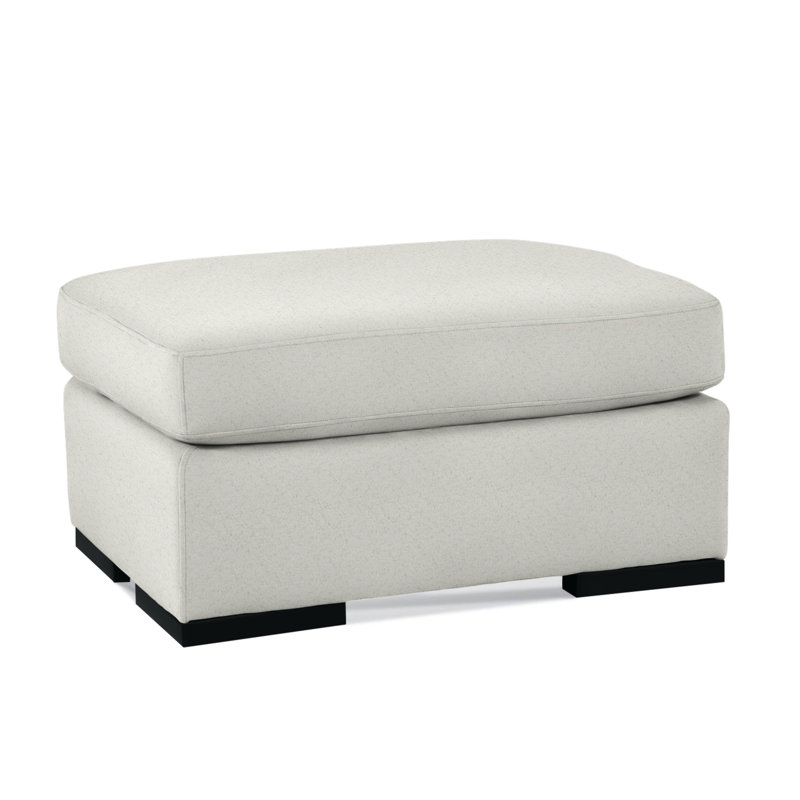 Memphis Ottoman, Beige Sugar Performance; 0863-93, Black