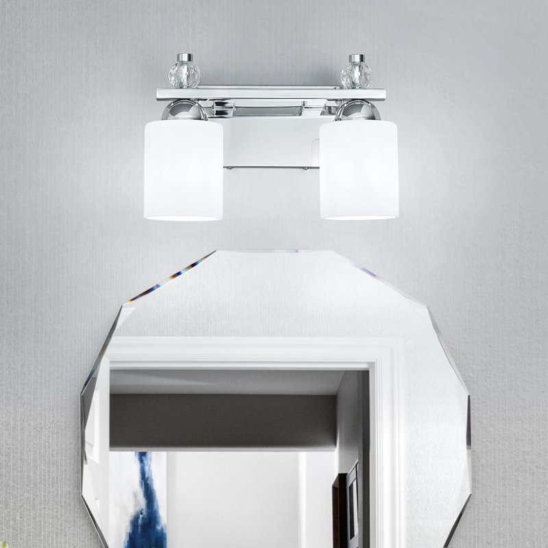 Luminaires de salle de bain Modern, Chrome chrome, Deux lumières