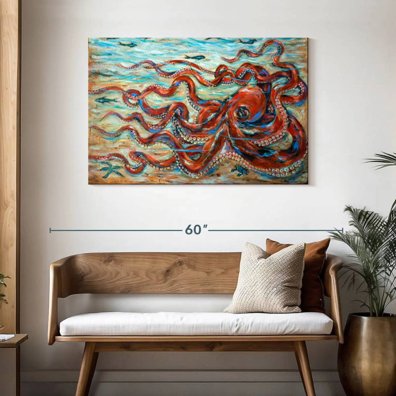 Octopus Crawl, 30" H x 45" W