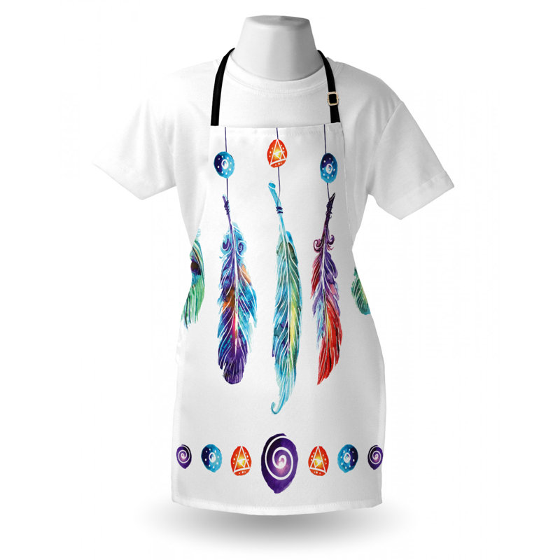 Tablier de groupes de plumes tribal