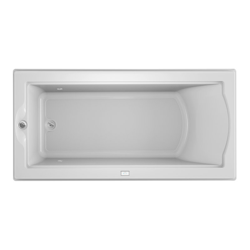 Fuzion® 70.75" x 35.5" Drop in/Undermount Soaking Tub, White