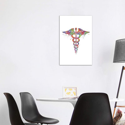 Caduceus by Genefy Art - Wrapped Canvas Print