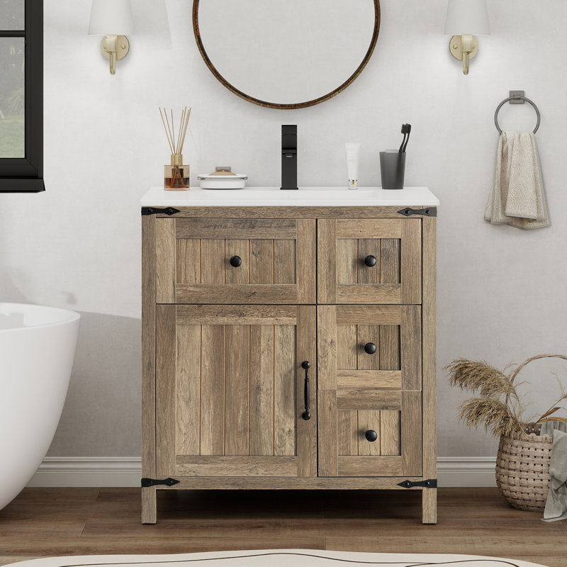 Meuble-lavabo avec lavabo Farmhouse (sans robinet), 30"