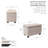 Bacca Fabric Upholstered Storage Bench-1386870256