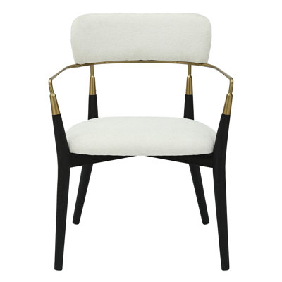 Chaise en tissu avec accents -