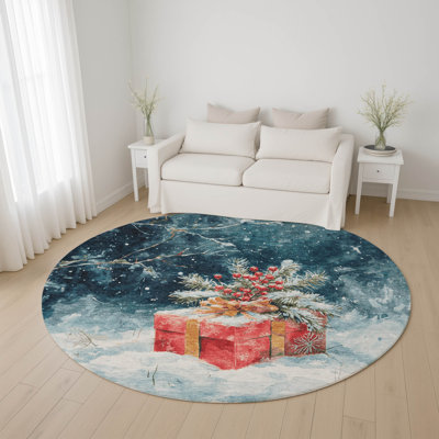 Tapis de Noël de qualité supérieure lavable à la machine à quai AMF1805