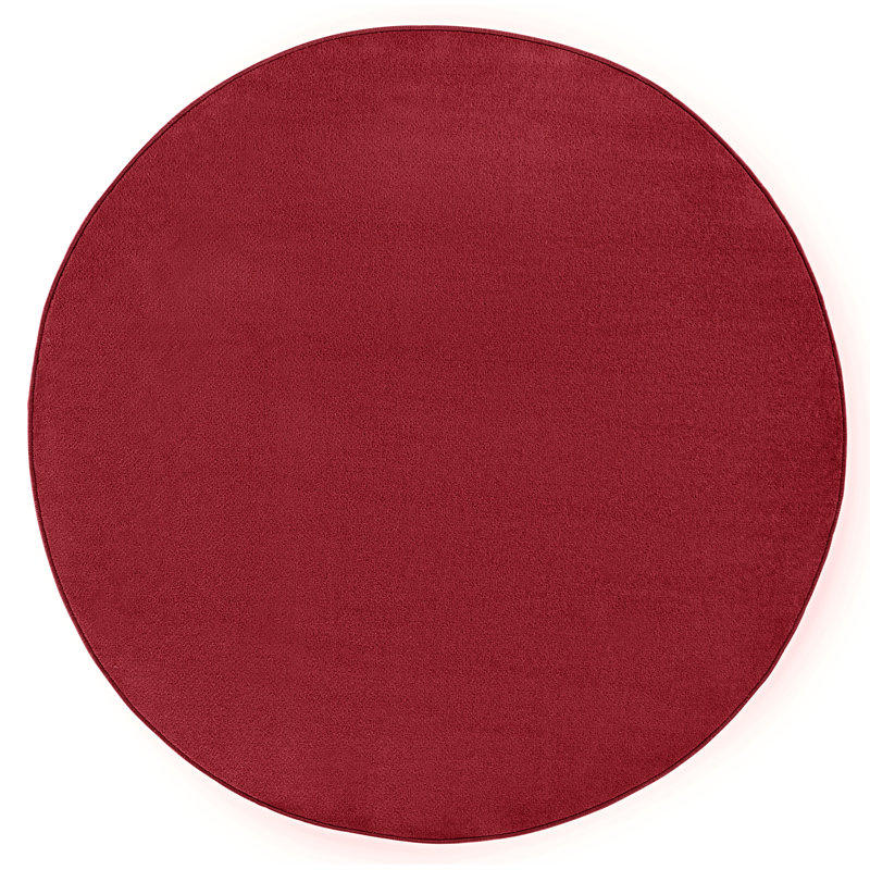 Fancy Red Rug, Round 200cm