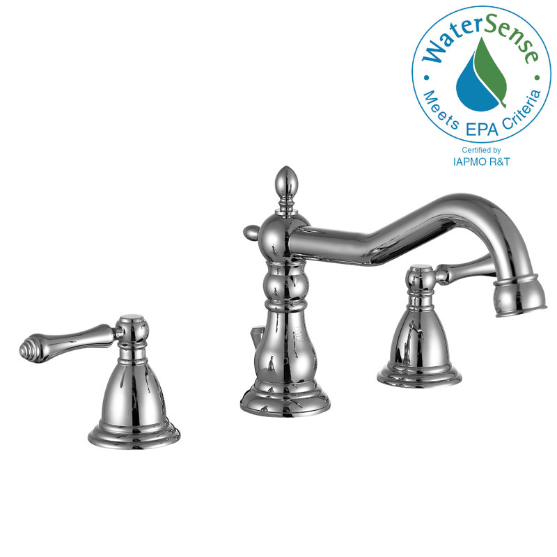 Highland 2-handle Bathroom Faucet with Drain Assembly, Polished Chrome