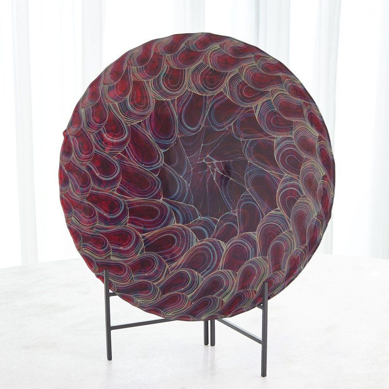 Handmade Glass Decorative Plate