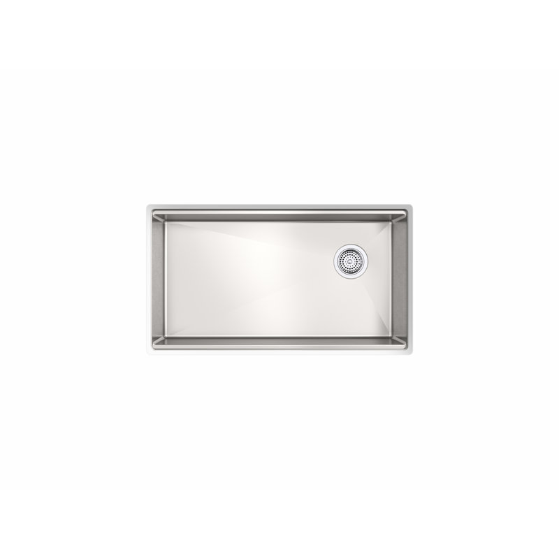 Strive 32 po Évier de cuisine encastré à simple cuve avec station de travail