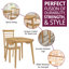 Mcneill 4 - Person Drop Leaf Dining Set-422515295-489423550-489423551