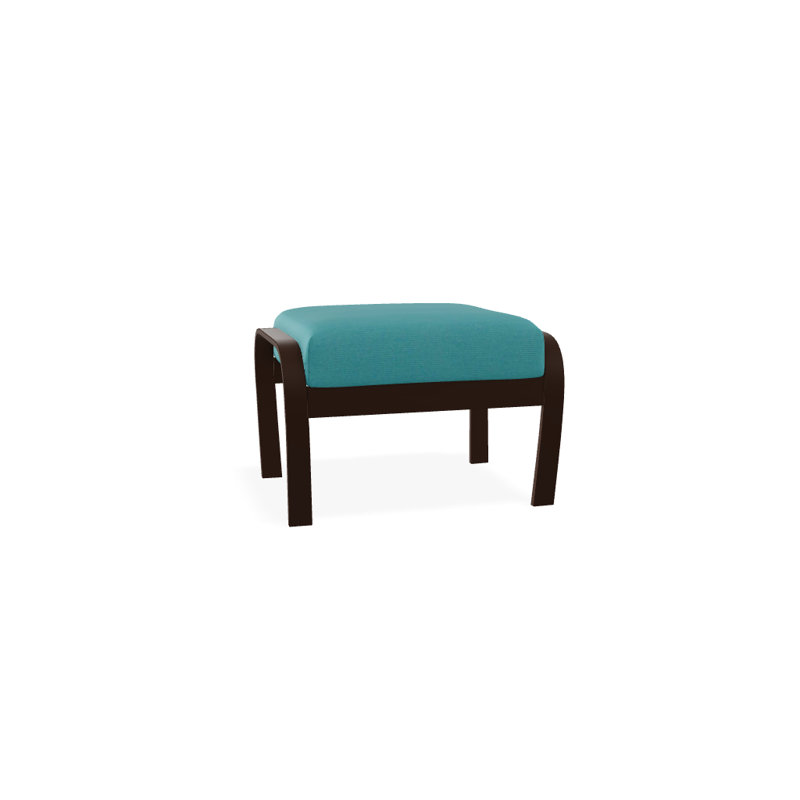 Repose-pieds avec coussin Askar, Kona texturé, Toile Aruba Sunbrella®