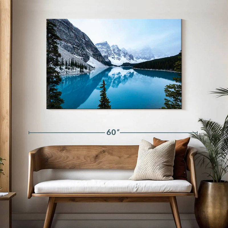 Alvord Moraine White Winter, 32" H x 48" W