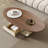 Modern simple oval coffee table-106378541