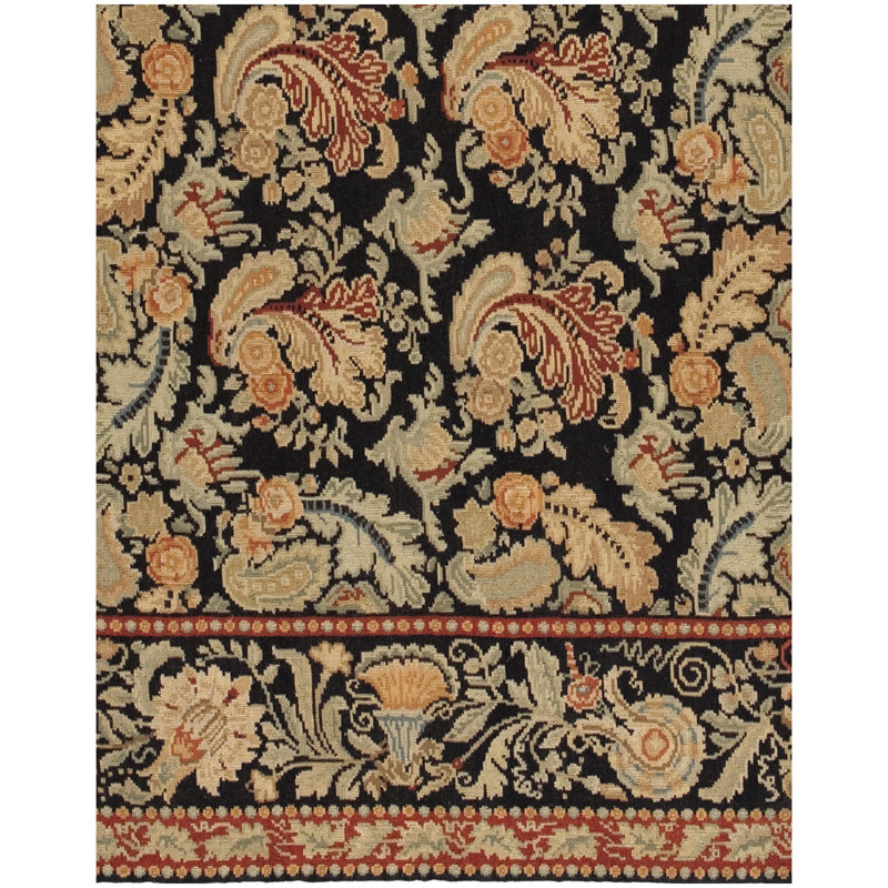 Wool Oriental Area Rug, Rectangle 4' x 6'