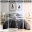Édredon ombragé gris confortable pour lit grand, tissu double / grand