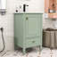 Meuble-lavabo de salle de bain avec lavabo en céramique, armoire de rangement et tiroirs-130131085