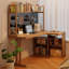 Bureau en L en bois massif Burlywood, bureau-118343187-118343189