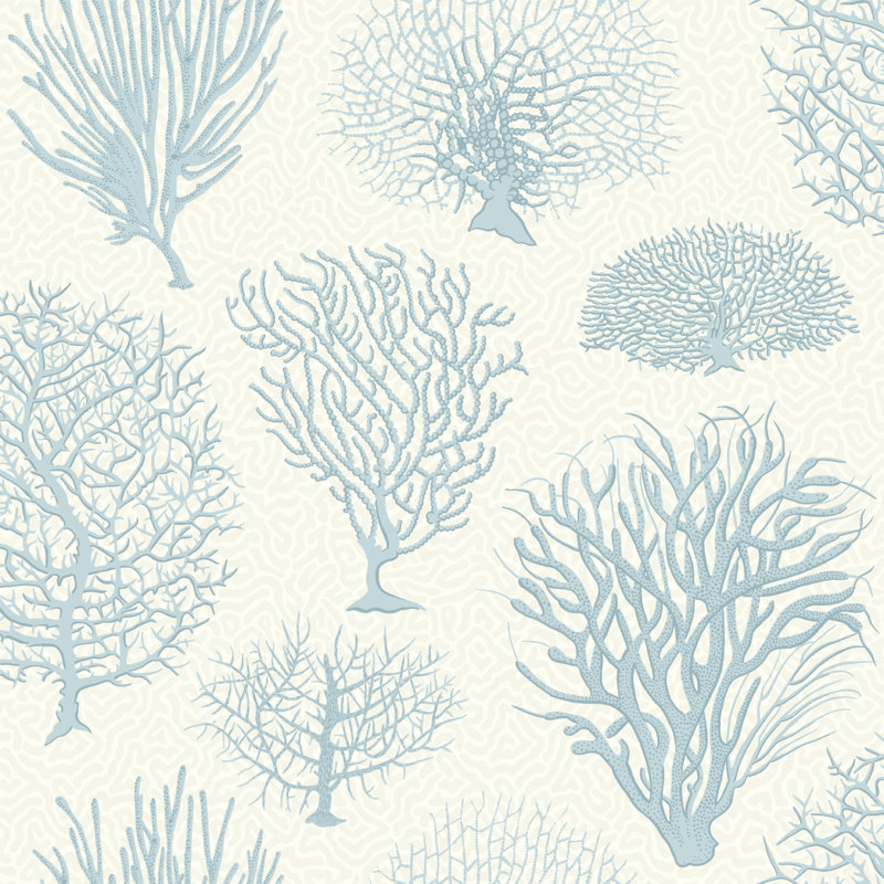 Curio Seafern Wallpaper Roll, Blue
