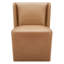 Chaise d'appoint rembourrée en cuir véritable Ardeth-133044699-133044701