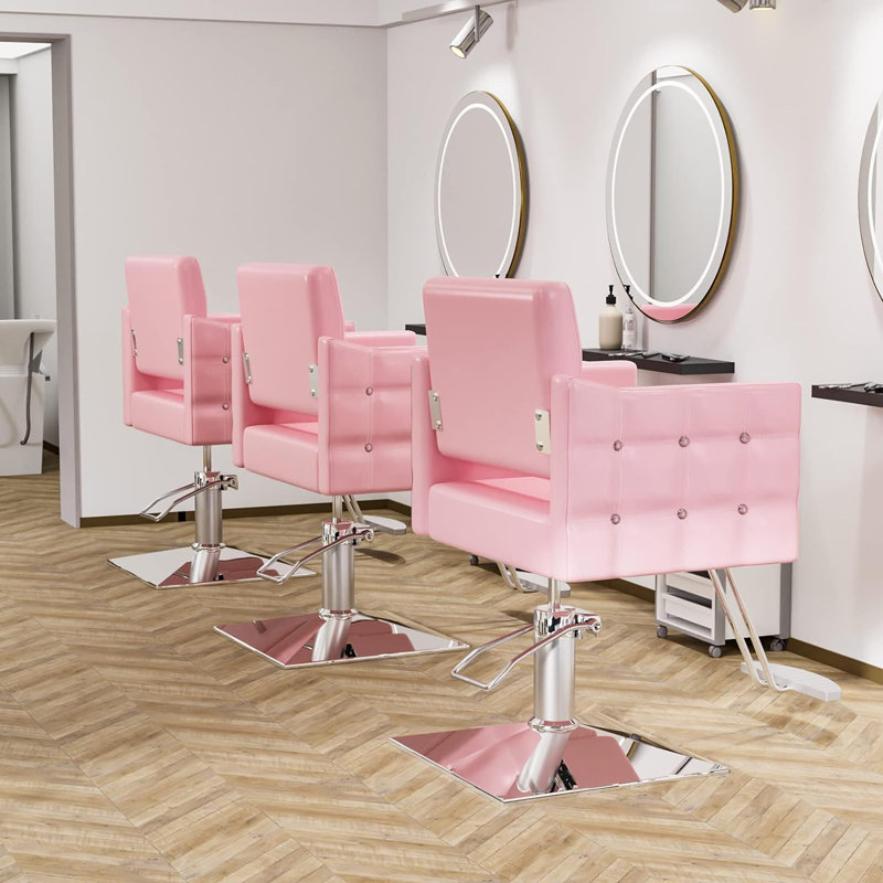 Leoria Swivel Recliner, Pink Leather Match