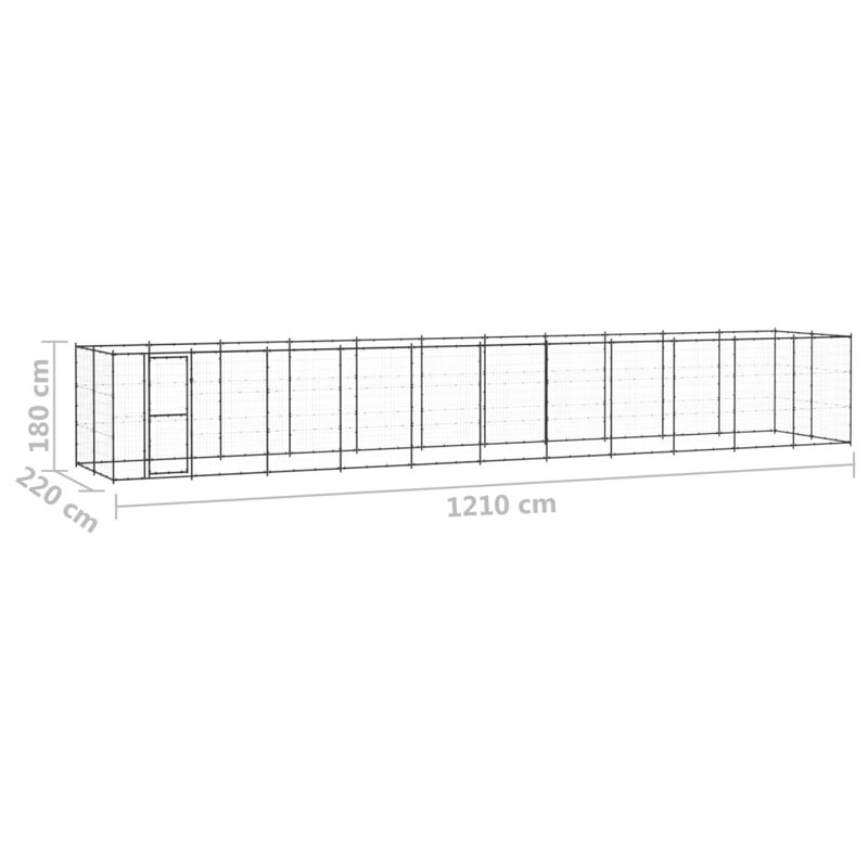 180cm H Powder-coated Steel Crate