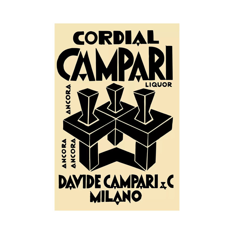 Cordial Campari Liquor - Wrapped Canvas Print, 152.5 cm H x 101.5 cm W