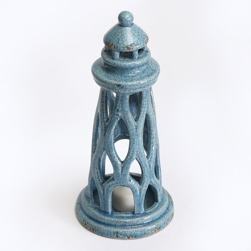 Sculpture phare en céramique Bicate
