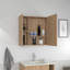 Pharmacie, quatre tablettes internes, une porte